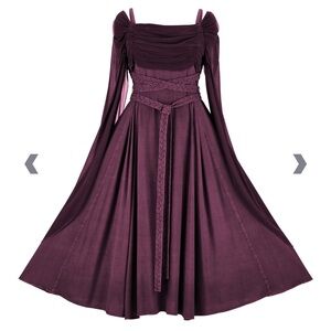 Holy Clothing Demeter Maxi Dress - Deadly Nightshade - Size Small